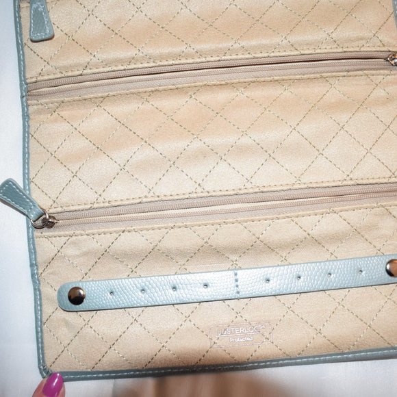 Leather Jewelry Roll Travel/ Storage Case - Picture 5 of 8